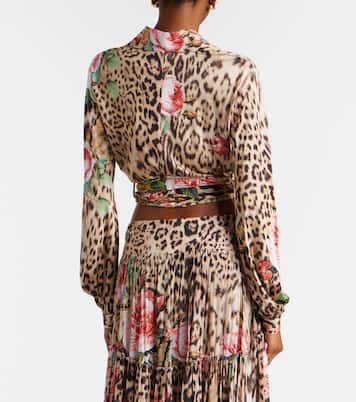 Printed cropped shirt  | Roberto Cavalli