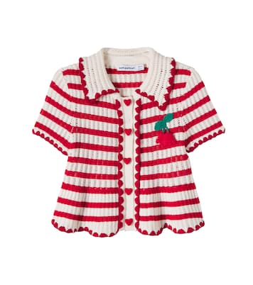 Knitted striped top | Self-Portrait Kids
