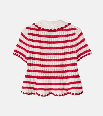 Knitted striped top | Self-Portrait Kids