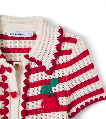 Knitted striped top | Self-Portrait Kids