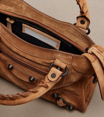 Le City Mini suede top-handle bag | Balenciaga