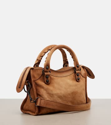 Le City Mini suede top-handle bag | Balenciaga