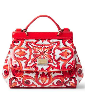 Bolso al hombro Sicily de piel estampado | Dolce&Gabbana Kids