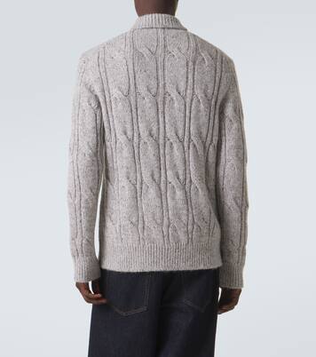 Wool, alpaca and silk-blend zip-up cardigan | Eleventy