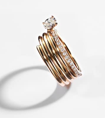 Blast 18kt rose-gold ring with diamonds | Repossi