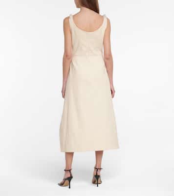 Robe midi en coton à ornements | Simone Rocha