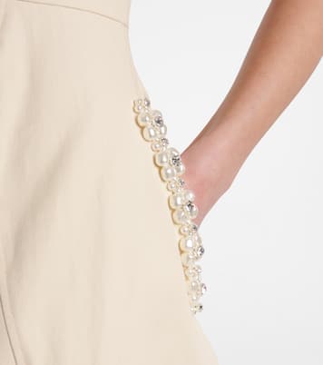 Robe midi en coton à ornements | Simone Rocha