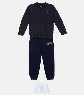 Cotton cable-knit sweater | Polo Ralph Lauren Kids