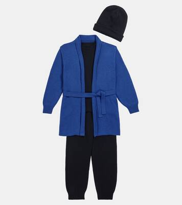 Open cashmere knit cardigan | The Row Kids
