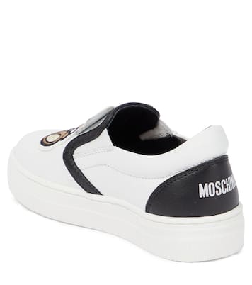 Baskets slip-on en cuir | Moschino Kids