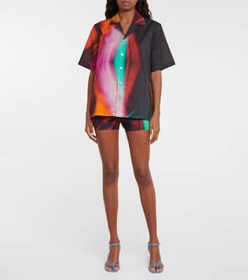 Bedruckte Mid-Rise Shorts | Louisa Ballou