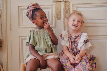 Robe Elisabeth en coton à fleurs | Louise Misha