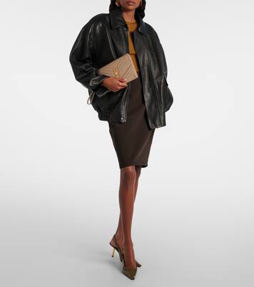 Cassandre Small matelassé leather clutch | Saint Laurent