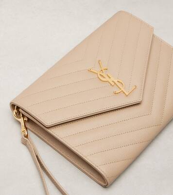 Cassandre Small matelassé leather clutch | Saint Laurent
