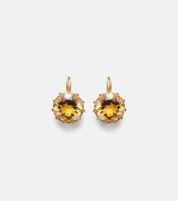 Boucles d'oreilles Crown Medium en or 18 et citrines | Ileana Makri