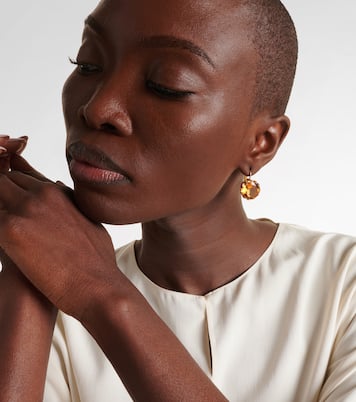 Boucles d'oreilles Crown Medium en or 18 et citrines | Ileana Makri