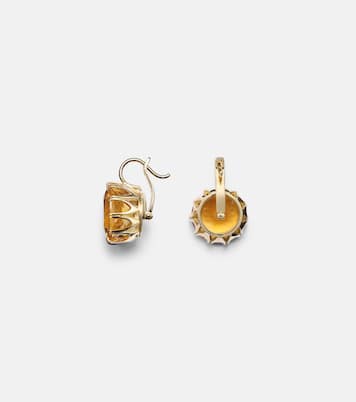 Boucles d'oreilles Crown Medium en or 18 et citrines | Ileana Makri