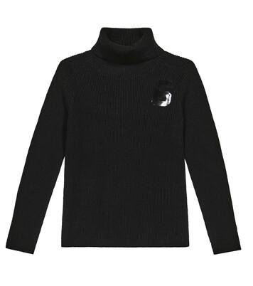 Ribbed-knit turtleneck sweater | MM6 Maison Margiela Kids