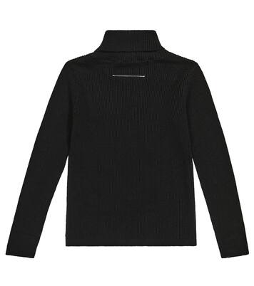 Ribbed-knit turtleneck sweater | MM6 Maison Margiela Kids