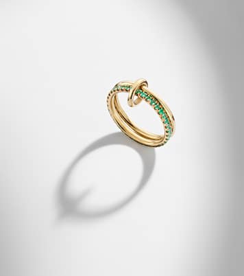 Anillo Marigold de oro amarillo de 18 ct con esmeraldas | Spinelli Kilcollin