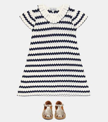 Poppy Pitti metallic leather sandals | Pom d'Api