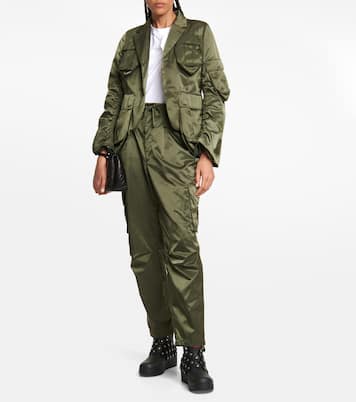 Pantalon cargo en satin | Noir Kei Ninomiya