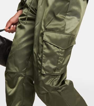 Pantalon cargo en satin | Noir Kei Ninomiya