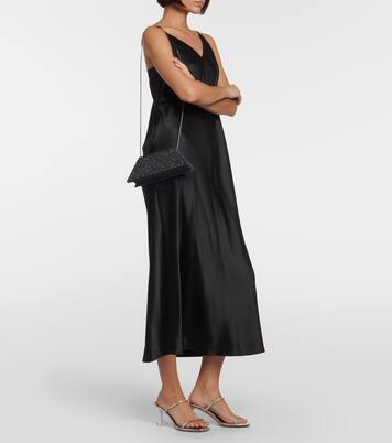 Superamini Yigit denim clutch | Amina Muaddi