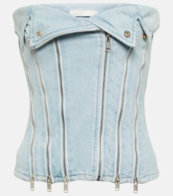 Bustier-Top aus Denim | Dion Lee