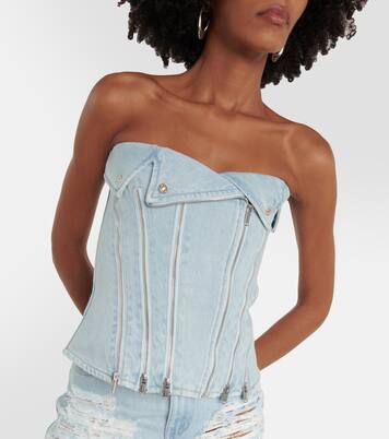 Bustier-Top aus Denim | Dion Lee