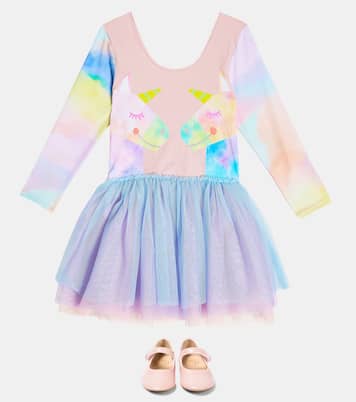 Printed tulle and jersey dress | Stella McCartney Kids
