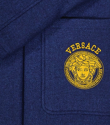 Logo print coat | Versace Kids