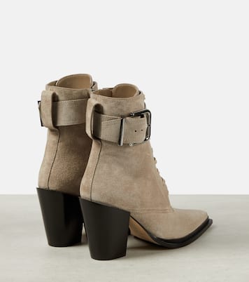 Schnürstiefel Myos 80 aus Veloursleder | Jimmy Choo