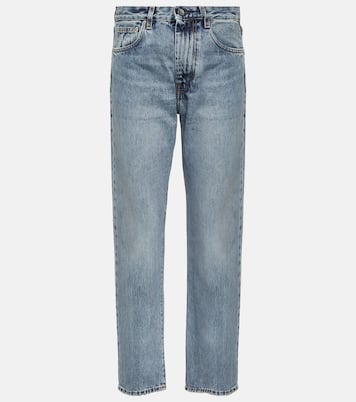 Jeans rectos Twisted Seam de tiro medio | Toteme