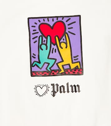 x Keith Haring cotton jersey T-shirt | Palm Angels Kids