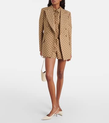GG Canvas double-breasted blazer | Gucci