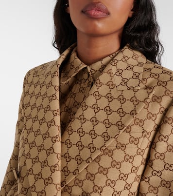 GG Canvas double-breasted blazer | Gucci