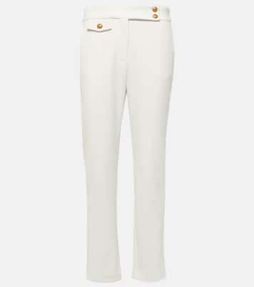 Schmale Cropped Mid-Rise-Hose Renzo | Veronica Beard