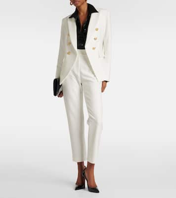 Schmale Cropped Mid-Rise-Hose Renzo | Veronica Beard