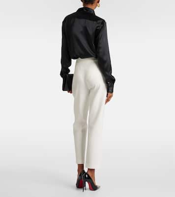 Schmale Cropped Mid-Rise-Hose Renzo | Veronica Beard