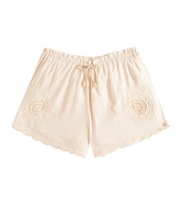 Halliday embroidered cotton shorts | Zimmermann Kids