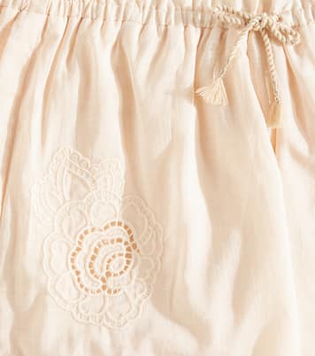 Halliday embroidered cotton shorts | Zimmermann Kids