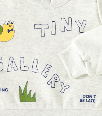 Baby Artsy Snail cotton sweatshirt | Tinycottons
