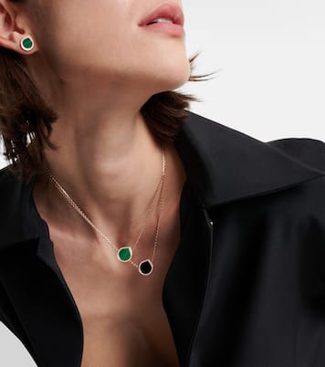 Antifer 18kt rose gold pendant necklace with malachite and diamonds | Repossi