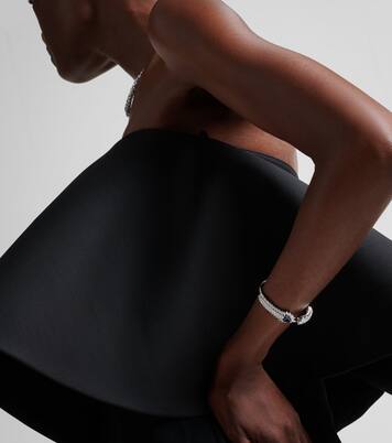 Bracciale Reign Supreme in oro bianco 18kt con diamanti e zaffiri | Yeprem