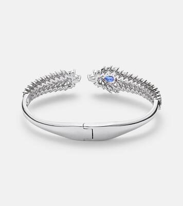 Bracciale Reign Supreme in oro bianco 18kt con diamanti e zaffiri | Yeprem