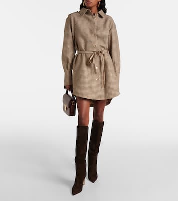 Abito corto in flanella di misto lana | Patou