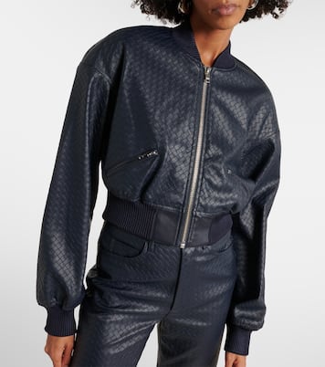 Bomberjacke aus Lederimitat | Rotate