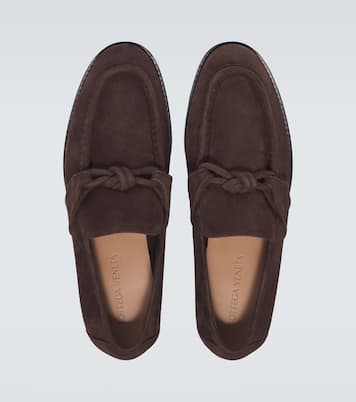 Astaire Knot suede loafers | Bottega Veneta