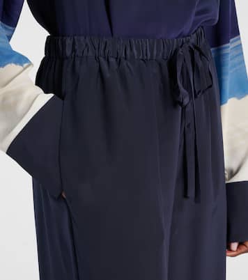 Pantalon ample Mariner en crêpe de soie | SIR